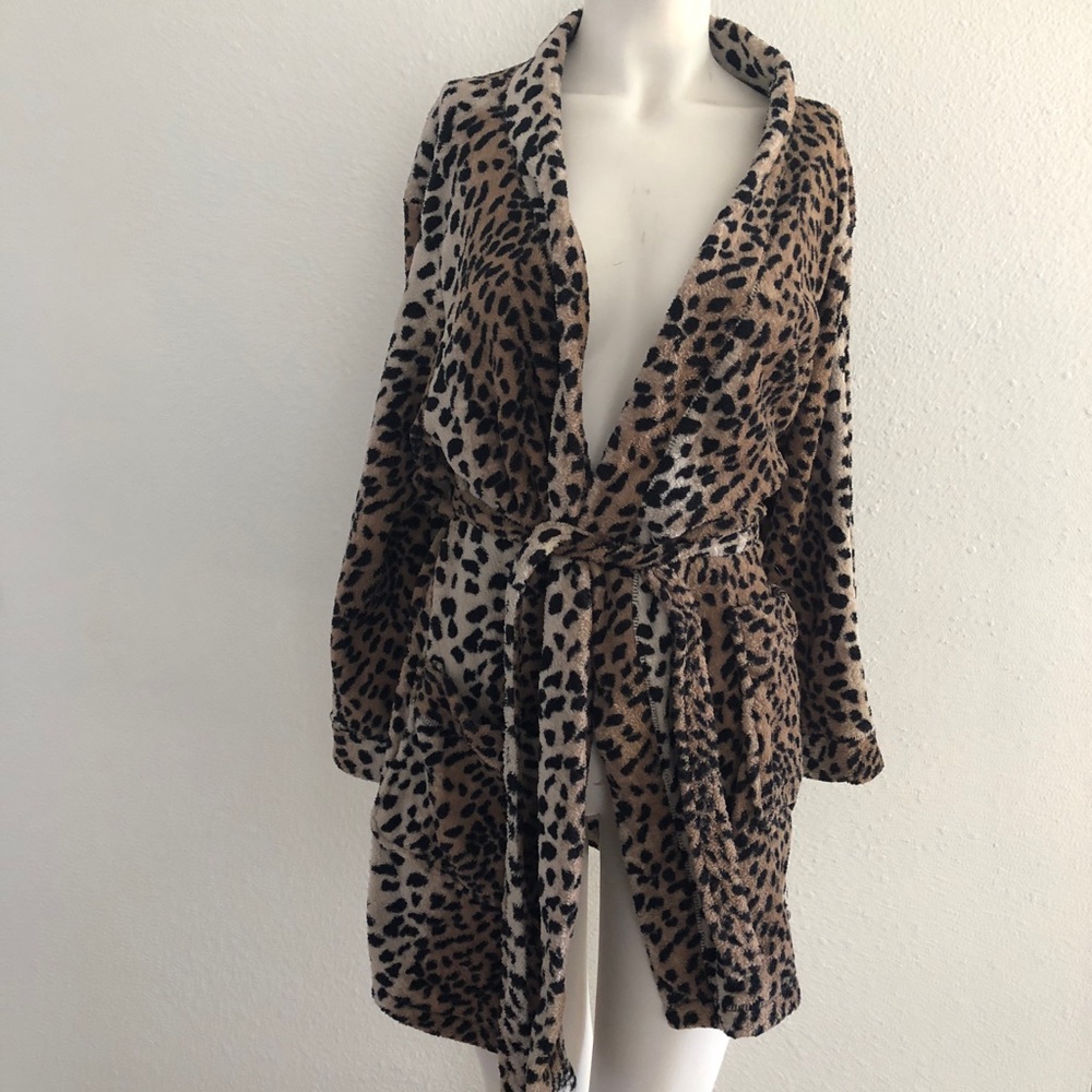 Cheetah print robe